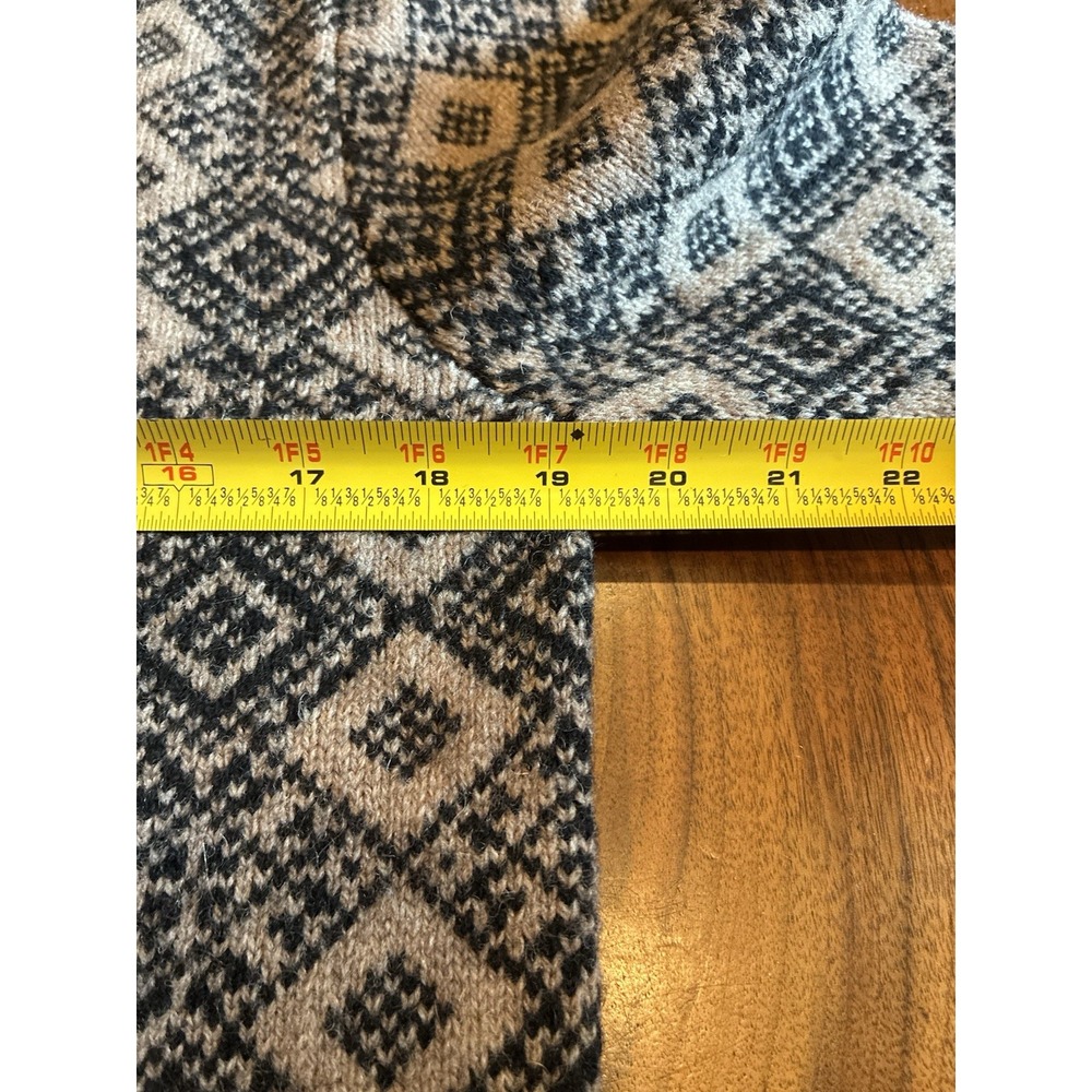 VTG Susan Bristol Cardigan Sweater 100% Wool Metal Nordic Fair Isle Knit Small - Picture 6 of 7
